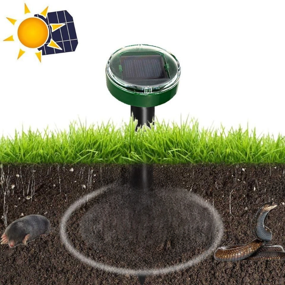 Manufacturer Wholesale Solar-Powered Rat Repeller Amazon Square Ultrasonic Animal Repeller Snake Repellent Device
