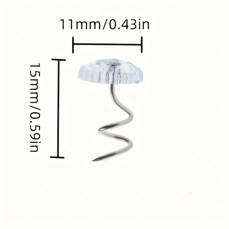 Factory wholesale seamless sofa nail sofa cushion bed sheet quilt holder transparent round head twist nail spiral nail
