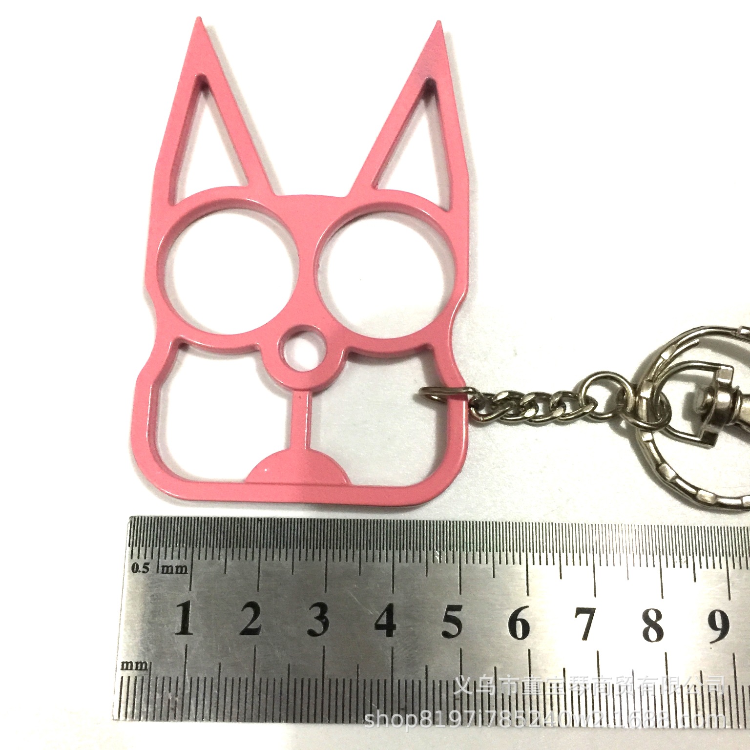 New Tiger Justice Black Cat Two Finger Buckle Single Finger Buckle Cute Cat Keychain Emergency Window Breaker Self-defense Supplies