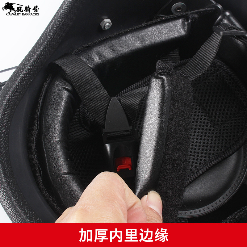 Factory Direct Sales German-Style Long Mask Riot Helmet American-Style Safety Explosion-Proof Helmet with Steel Hood Barbed Wire Security and Explosion-Proof