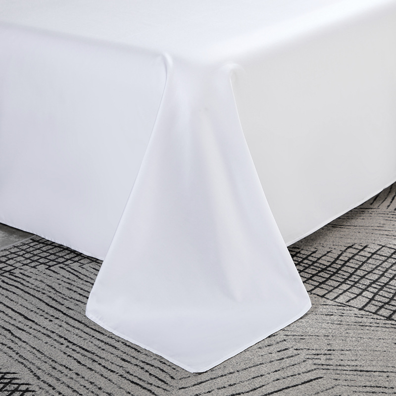 Five-star hotel linen hotel bedding hotel four-piece homestay white bed sheet quilt cover wholesale
