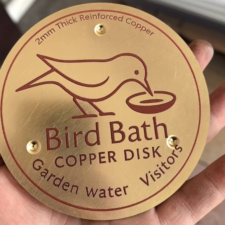 Cross-Border Amazon New Product Bird Bath Disk Bird Pool Cleaner Copper Disc