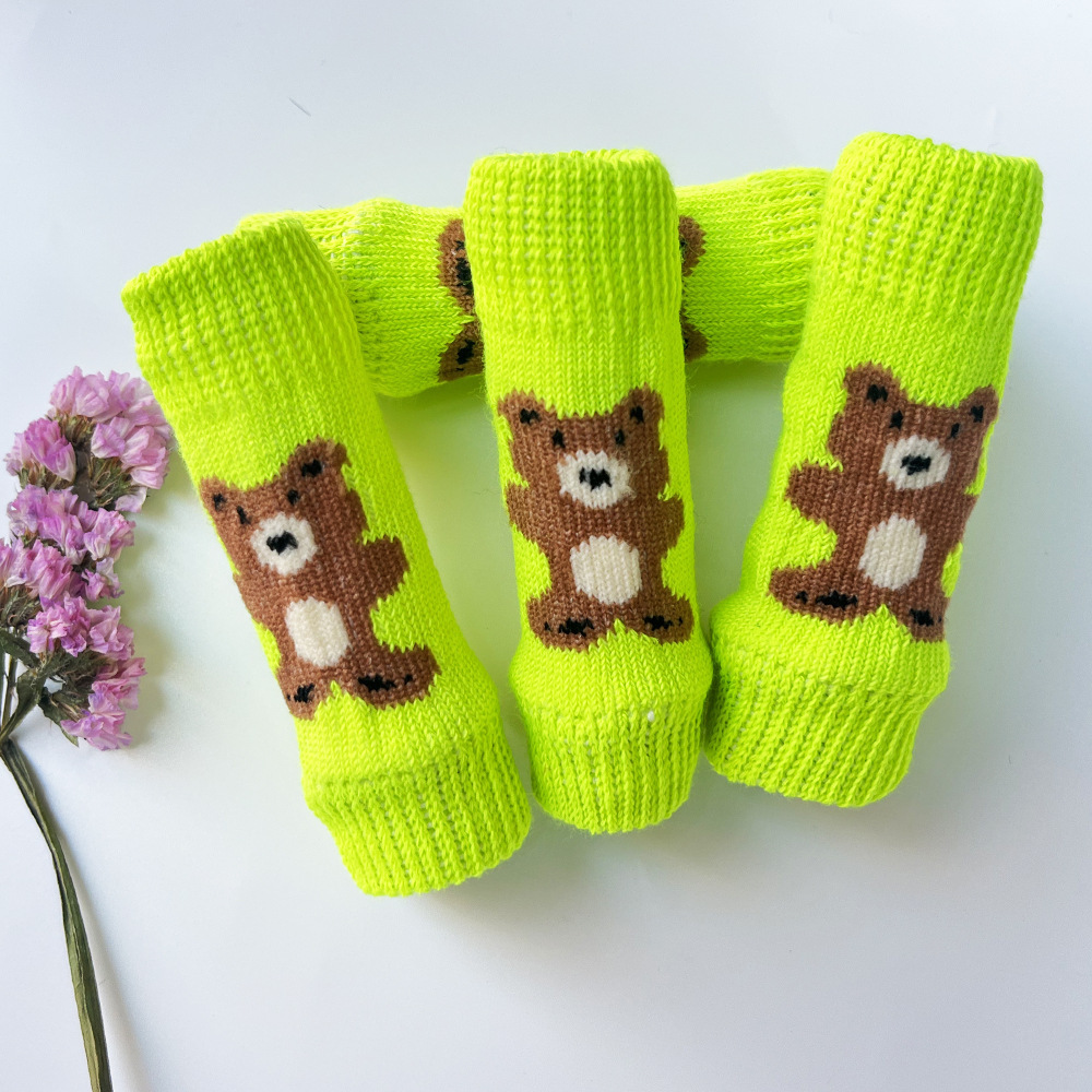 Cross-Border Hot Selling Pet New Knee Pads, Leggings Socks, Anti-Scratch and Anti-Dirty Bichon Teddy Elbow Pads for Small Dogs