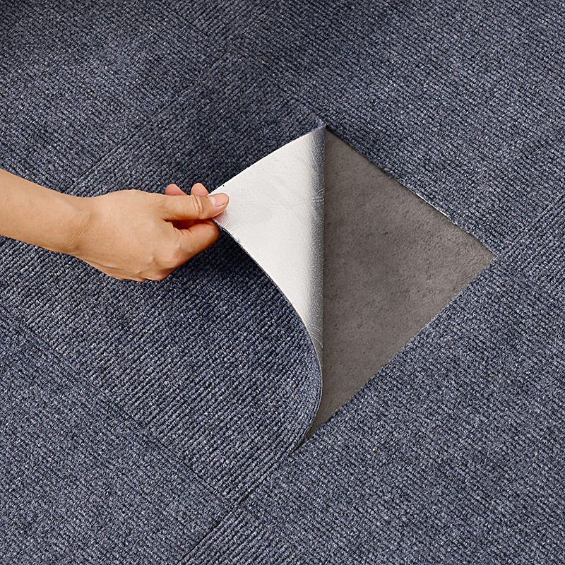 Sxp Self-Adhesive Carpet Splicing Square Bedroom Cross-Border Gray Block Carpet Floor Mat Commercial Workwear Floor Office