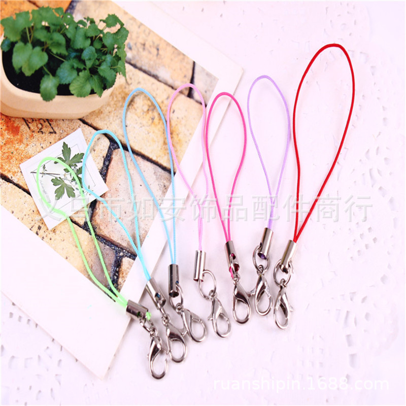 New Colorfulful Lobster Clasp Mobile Phone Lanyard Cartoon Polyester Key Doll Rope DIY Jewelry Manufacturer Wholesale Hot Model