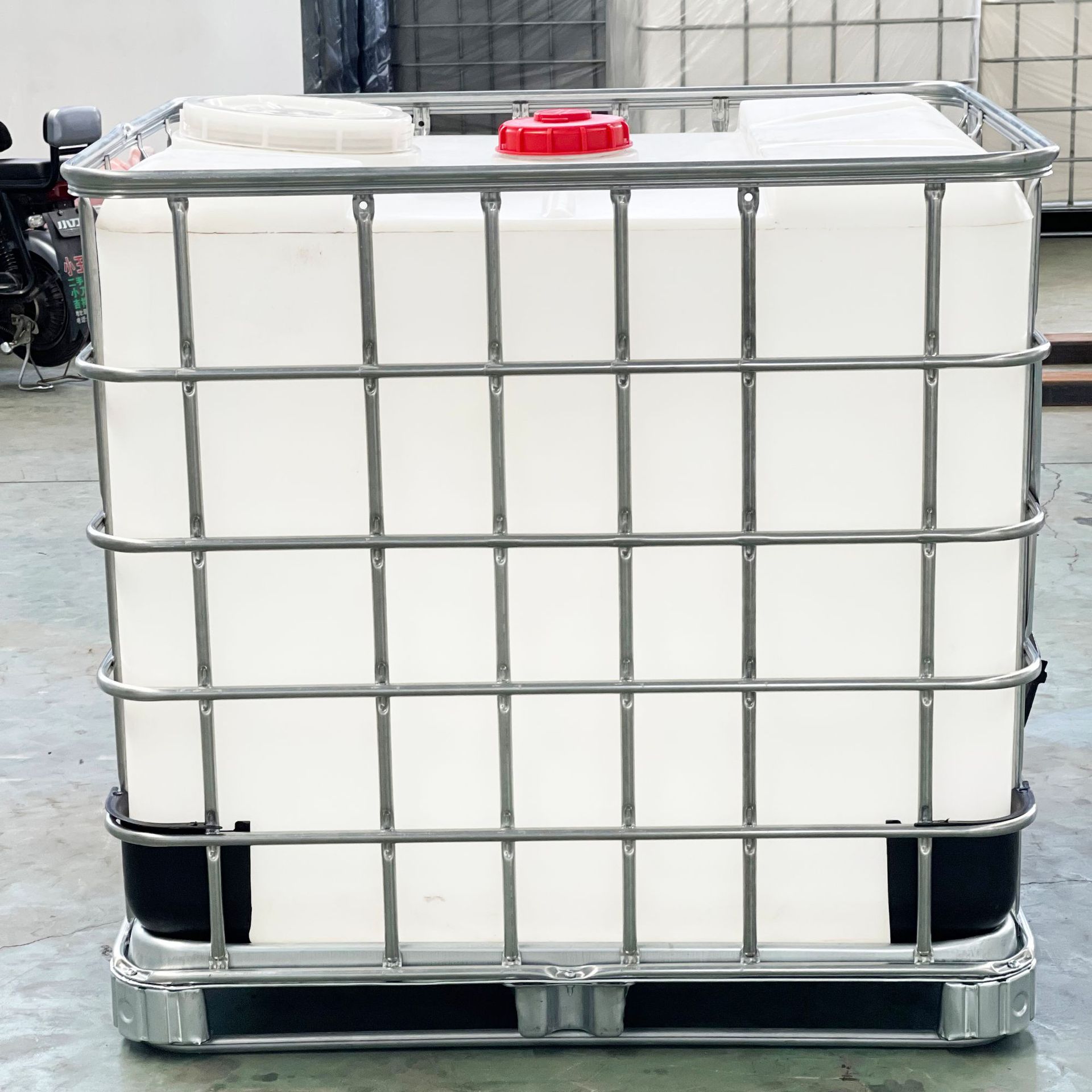 Double-Port Mixer Ton Barrel Plastic Barrel Chemical Barrel Food Grade Plastic Container Barrel Acid and Alkali Resistant Plastic Container Barrel