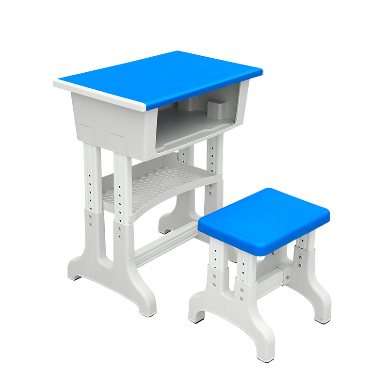 Factory direct supply lifting plastic steel School students children desks and chairs training tutorial desks and chairs learning desks wholesale