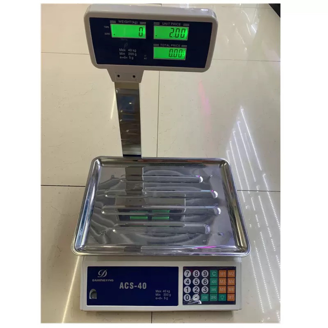 Foreign trade export English version of electronic scale electronic pricing scale with rod vertical arm electronic scale 30kg/40kg electronic scale