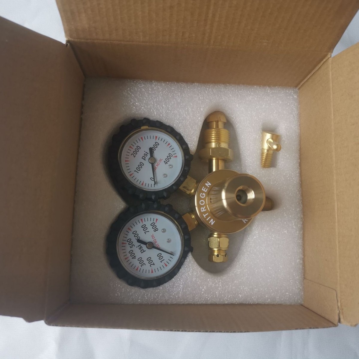 Cga580 Export High Pressure Nitrogen All Copper Pressure Reducer 800Psi 600Psi