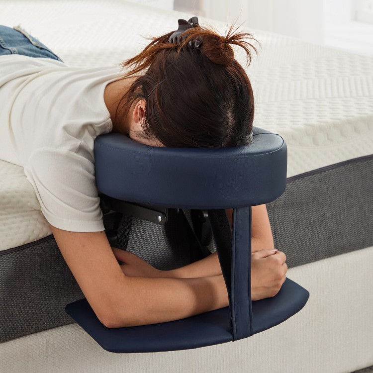 Suspended Massage Headrest Support Frame for Face Hole Household Mattress Side Folding Portable Beauty Eye Surgery Recovery Pillow