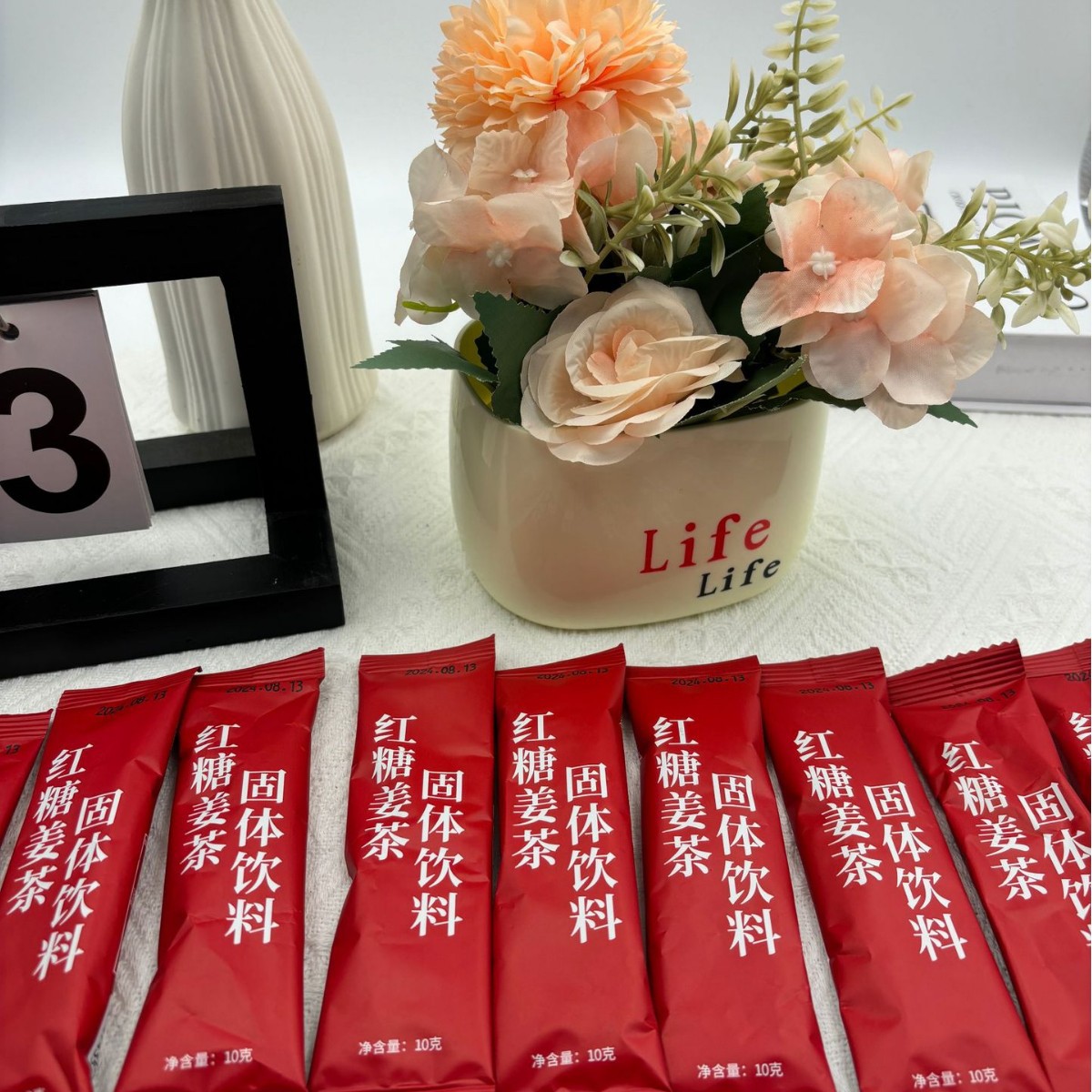 brown sugar ginger tea granule 10g * bag solid beverage ginger juice sugar tea a rapid generation of brown sugar water ginger soup