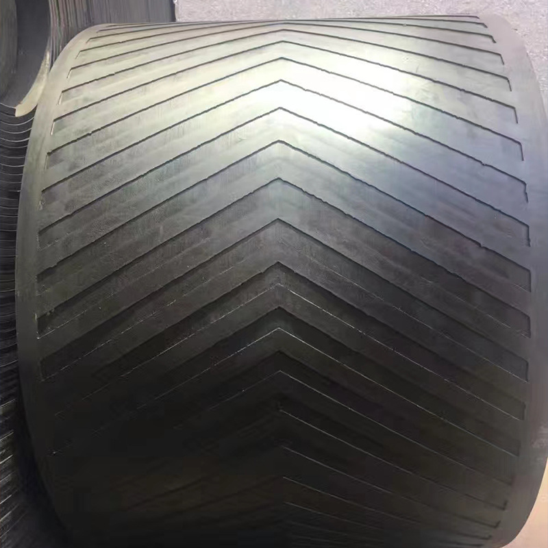 Pattern Conveyor Belt Concave and Convex Herringbone Circular Rubber Conveyor Belt Climbing Industrial Conveyor Anti-Slip Grain Conveyor Belt