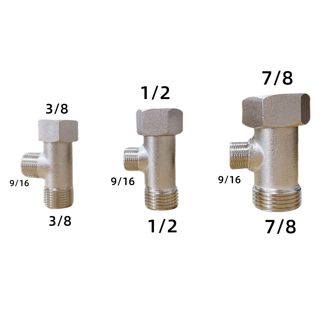 Foreign Trade Cross-Border 1/2 7/8 15/16 Toilet Bidet Tee Joint American T-Shaped Joint Wholesale