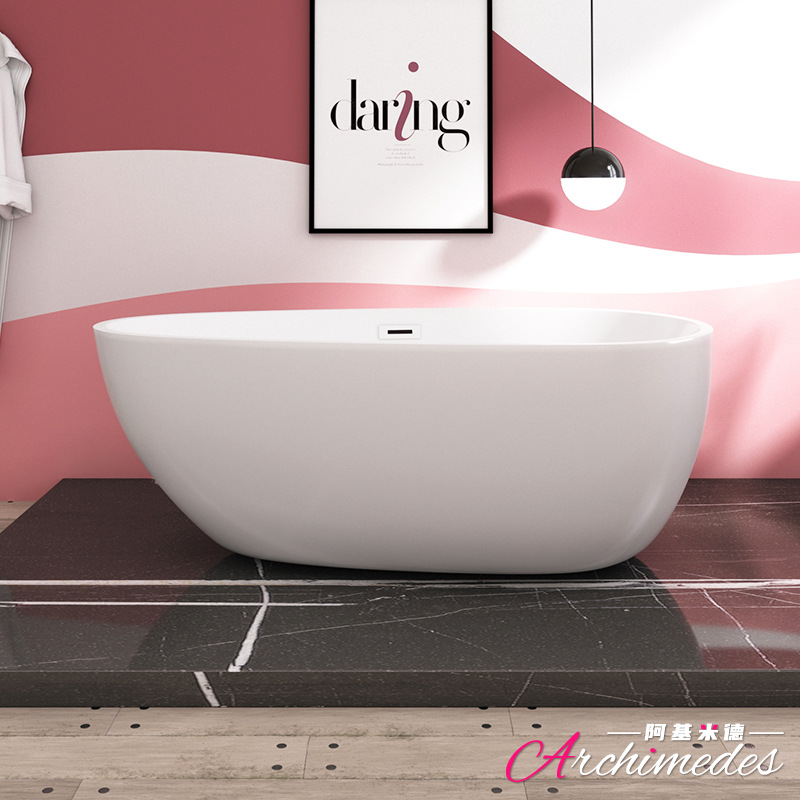 Модная ванна в стиле Ins, независимая ванна в форме гусиного яйца AJ-6020, прямая поставка из Фошаня