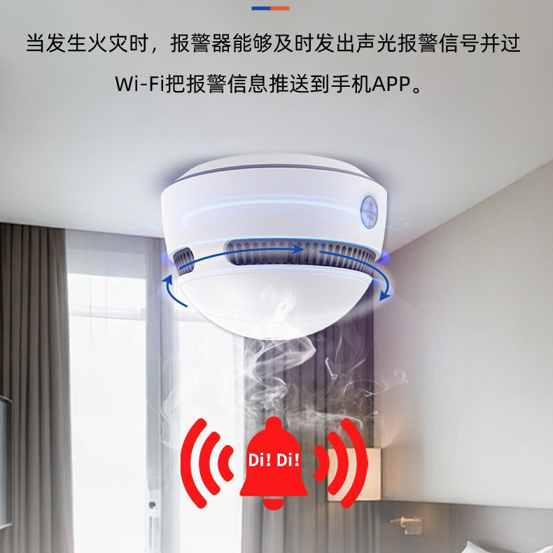 Cross-Border Photoelectric Smoke Alarm, Independent Smoke Detector, Smoke Sensor, Household Smoke Detector