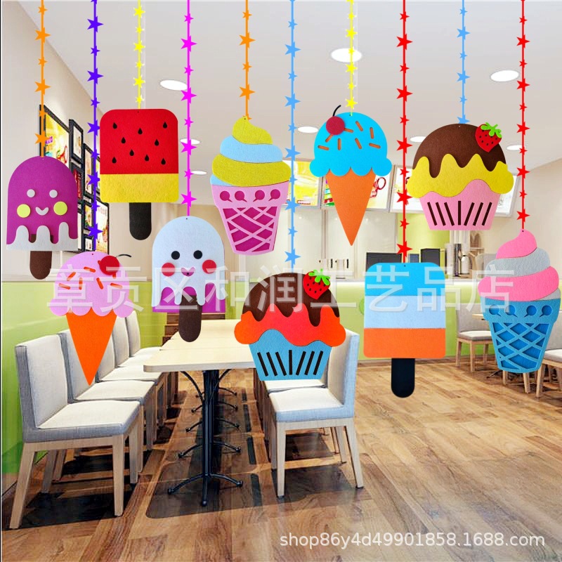 Factory goods are directly supplied to shopping malls, shops, schools, kindergartens, classrooms, corridors, environment layout, creative air hanging ornaments