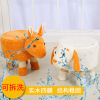 Cartoon Household Fabric Shoe Changing Stool Solid Wood Children's Animal Stool Elephant Low Stool Kindergarten Leather Dun Gift Small Stool