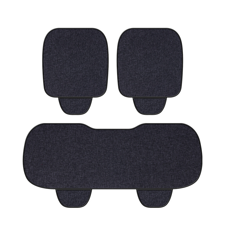 A generation of car seat cushion single manufacturer linen three-piece car seat cushion cover breathable four-season general-purpose