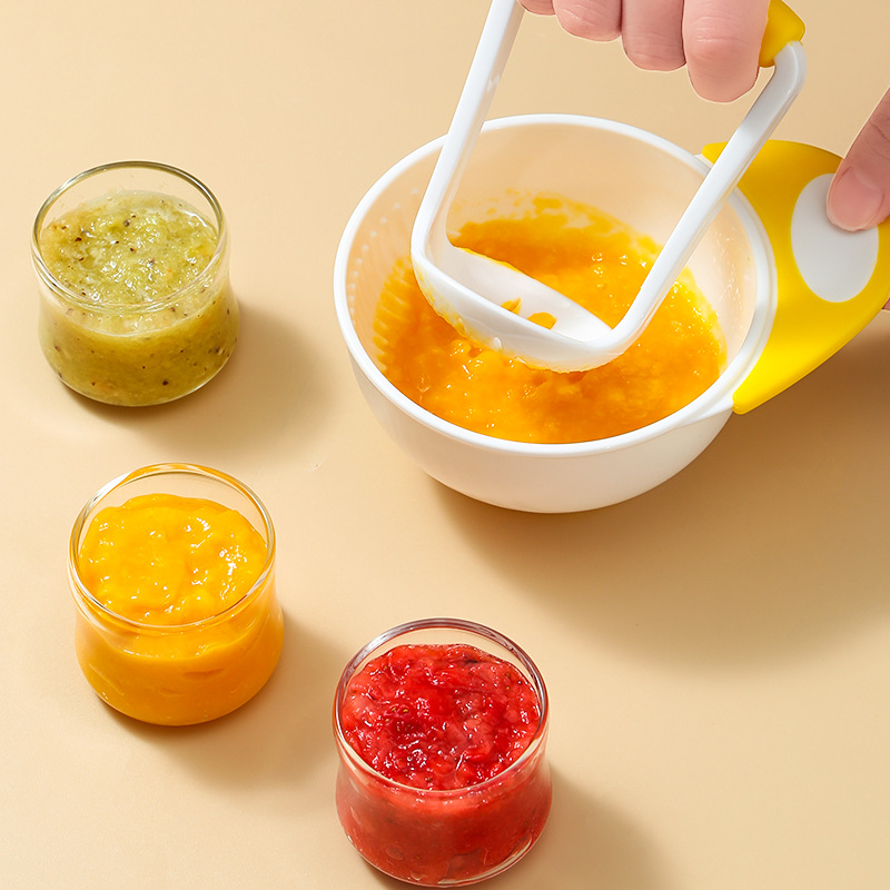 Baby food supplement bowl food grinding bowl baby fruit and vegetable food supplement processing tools grinder suit tableware now