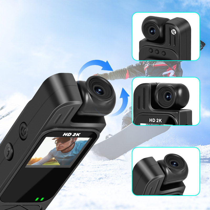 Sports Camera with Screen, Outdoor Shooting Recorder, Back Clip Camera, High-Definition Infrared Night Vision Law Enforcement Recorder