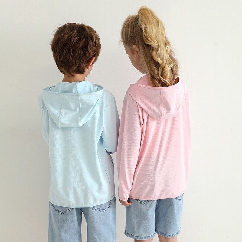 Children's Sunscreen Clothing Summer Skin Clothing Boys and Girls UV Protection Coat Adult Parent-Child Sunshade Clothing