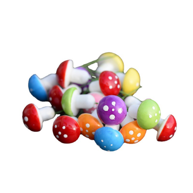Micro Landscape Creative Mini Mushroom Artificial Food Toy DIY Decoration Accessories Colorfulful Accessories Material Small Ornaments
