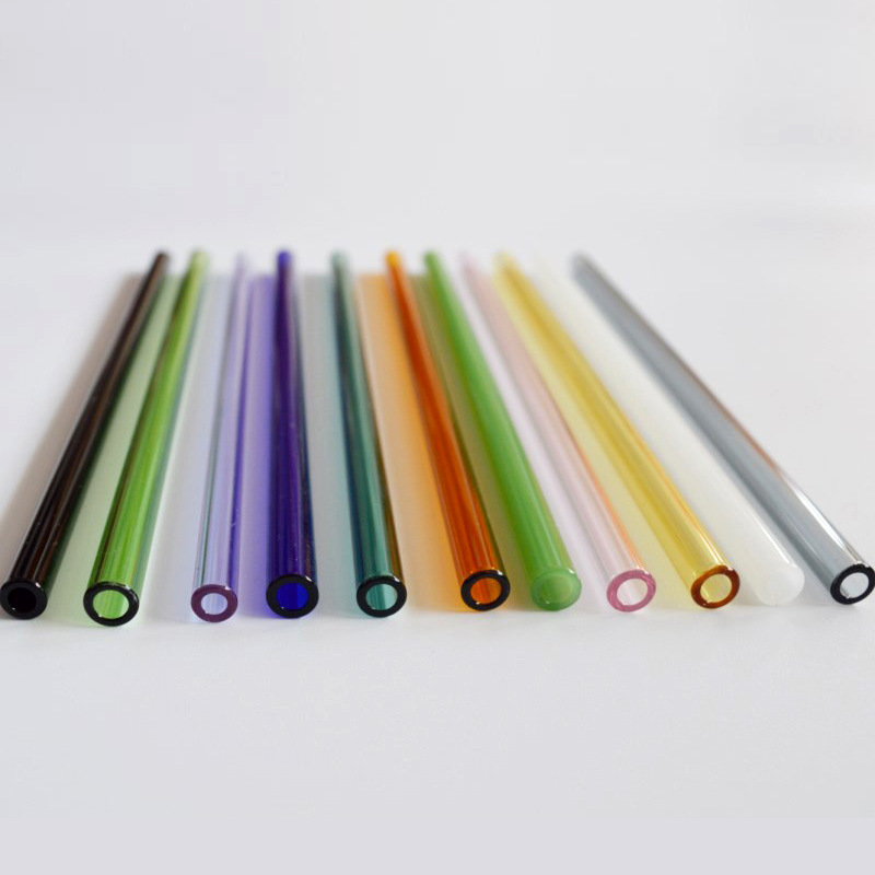 Small Milk Cup glass straw accessories Milk Cup simple straw drinking water Children's glass straw passion fruit straw