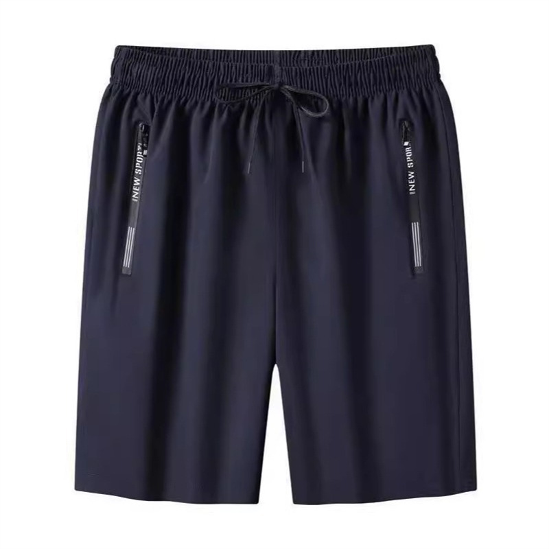 Shorts Men's Summer Thin Five-point Pants Men's New Sports Shorts Loose High Stretch Quick-drying Ice Silk Beach Pants