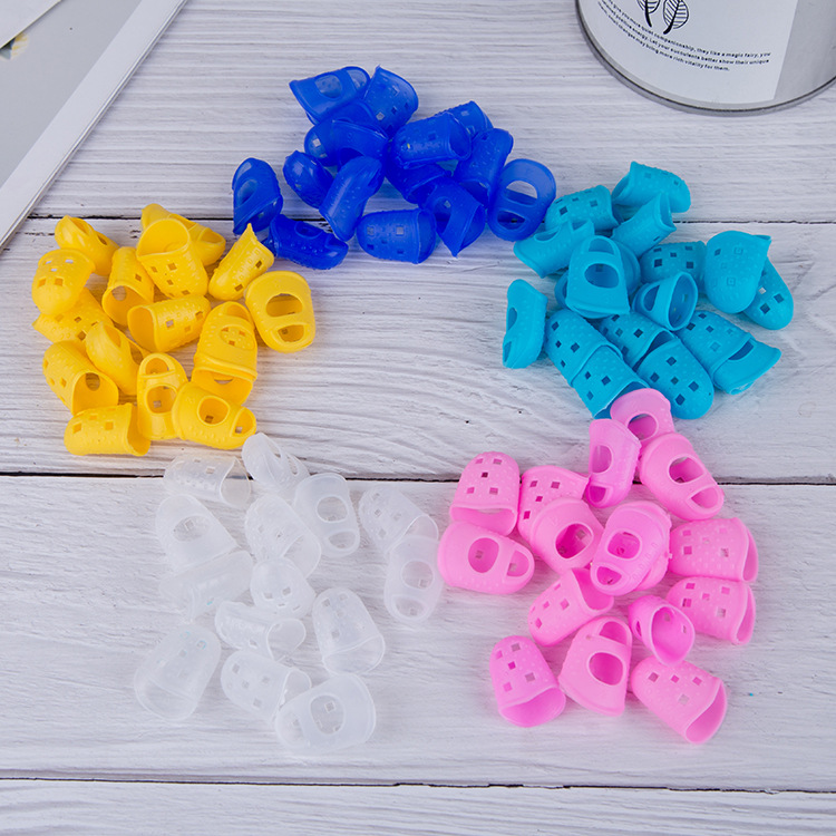 Guitar silicone finger sleeve guitar finger sleeve protective cover anti-pain beginner practice Press string finger sleeve pull string sweep string