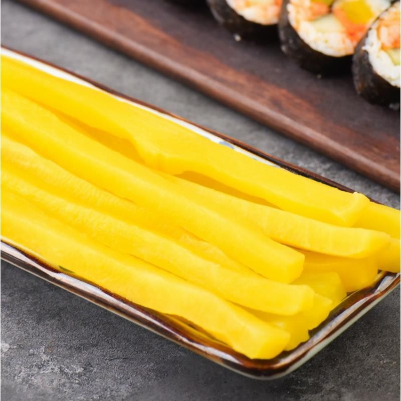 Guangqing sushi big root strip 200g golden sweet and sour radish strip for seaweed rice sushi household materials