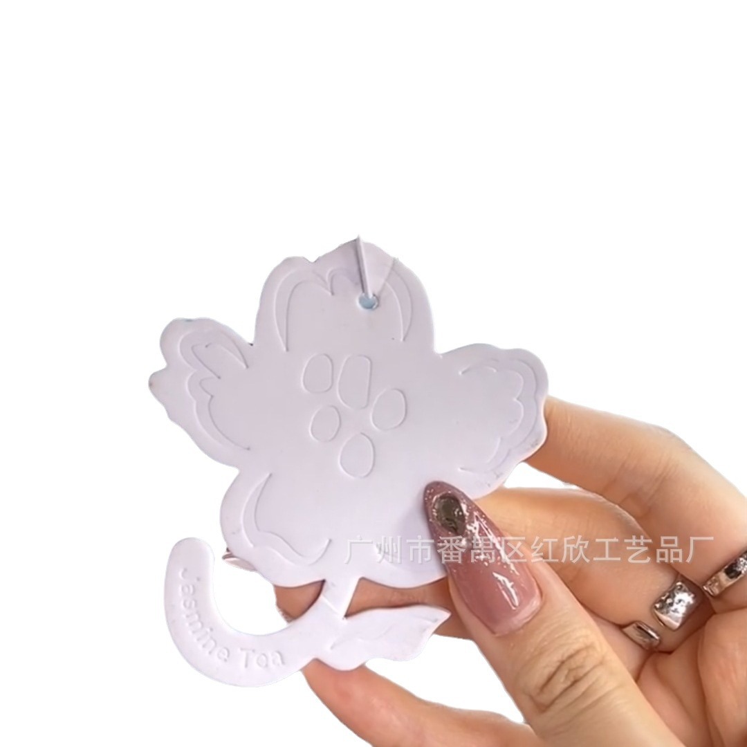 Custom car perfume pendant. Clothes Shoes Fragrance Alien Advertising Hangtag Concave Printing Aromatherapy Card