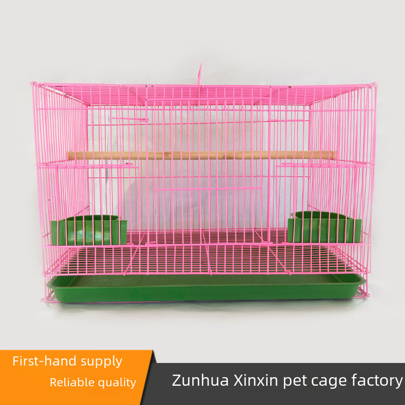 Factory wholesale iron small medium and large group bird cage parrot pigeon cage rabbit cage pet cage breeding cage