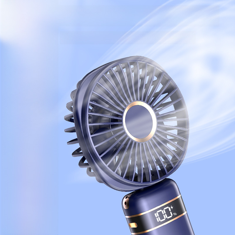 New hand-held small fan gift folding hanging neck type usb portable mini desktop small electric fan 