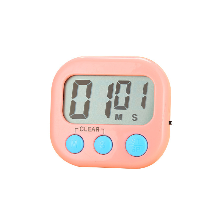 Kitchen Electronic Timer Manufacturer Wholesale Cross-Border Premium Student Countdown Alarm Clock English Version Digital Timer