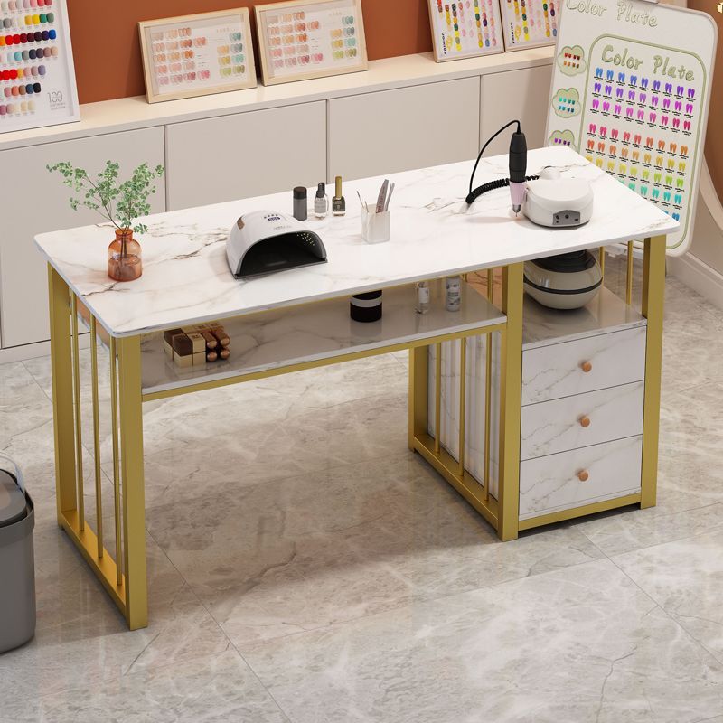 Популярный маникюрный стол и стулья по специальной цене экономичный японский простой двойной маникюрный стол