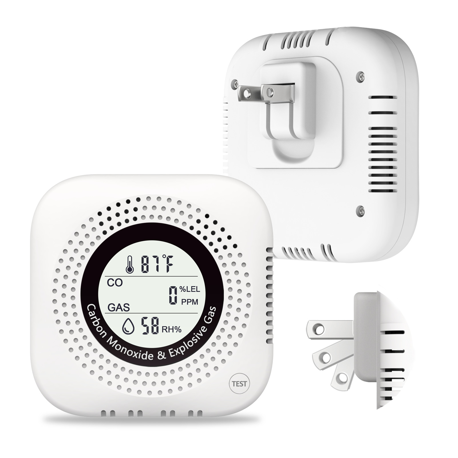 4 in 1 Upgrade Natural Gas Leak Detector and Carbon Monoxide Detector Yc302F Pro+