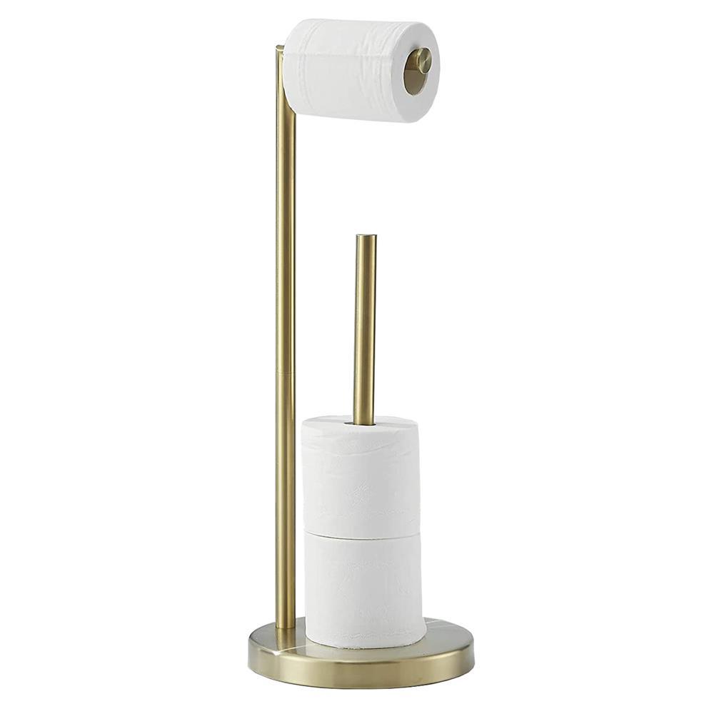 Black floor-standing toilet paper holder stainless steel toilet standing toilet paper holder bathroom hardware bathroom pendant