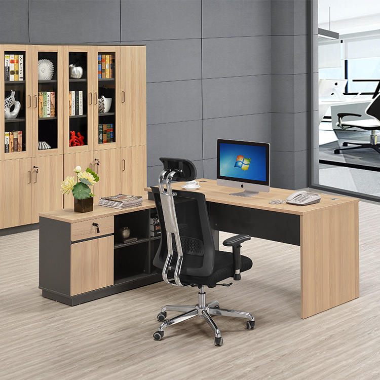 Simple Modern Desk 1 Person Supervisor Manager Desk Office New Chinese Small Single Boss Table