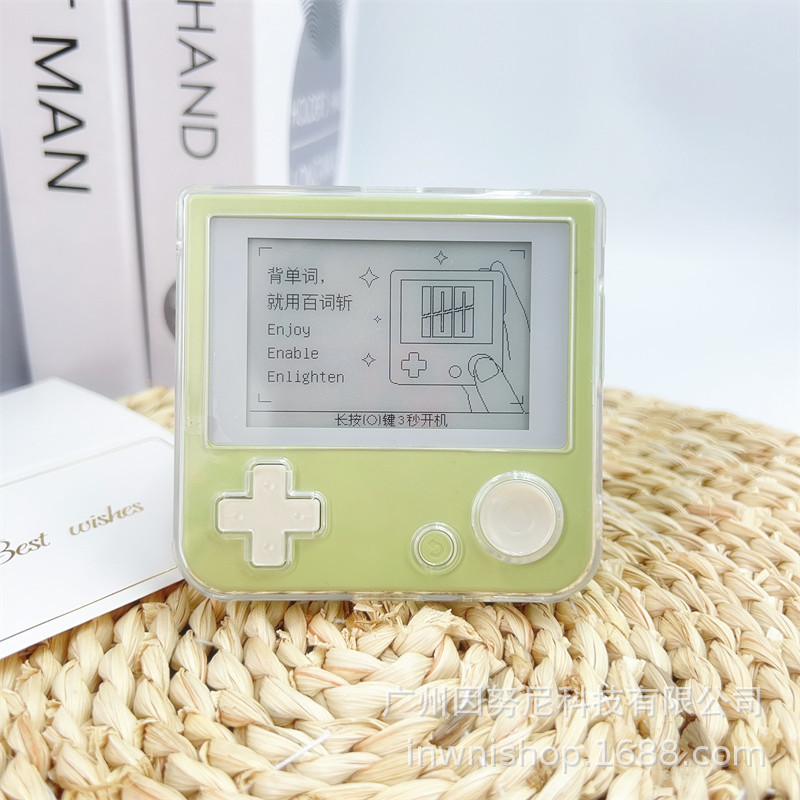 Hundred Words Chop English Word Machine Transparent Protective Case Flat for Fresh Soft Case with Lanyard Hole Case for Storage Bag