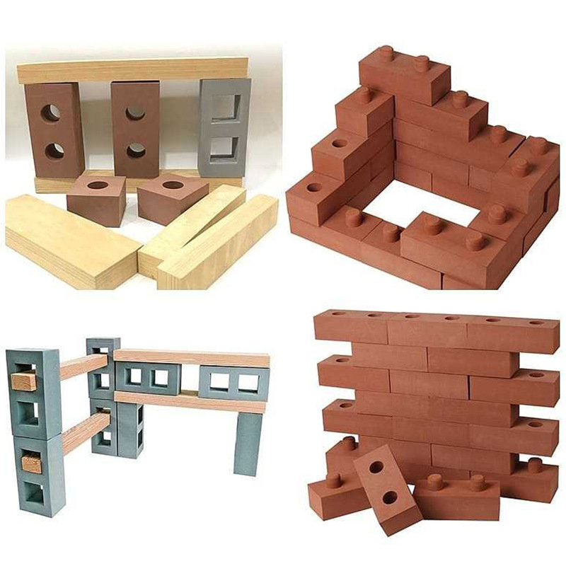Children's Outdoor Early Education DIY Brick Kindergarten Playground Construction Enlightenment Building EVA Building Blocks Assembling Foam Bricks