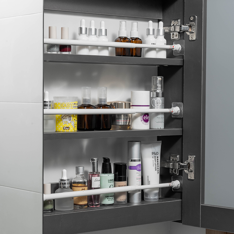 Telescopic Rod Holder Adhesive Curtain Rod Fixing Seat Punch-free Curtain Strut Bracket Strong Adhesive Crossbar Hook