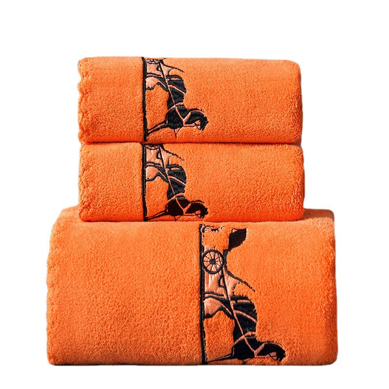 Towel bath towel gift box three-piece annual meeting gift embroidered word company employee welfare wedding return logo