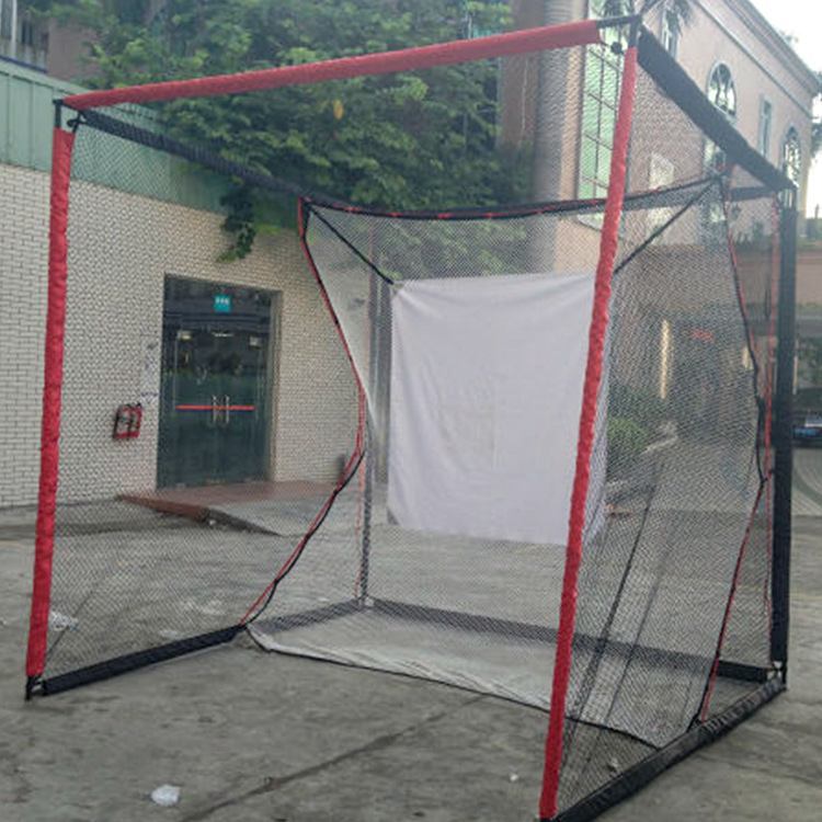 Square Structure Golf Ball Gate Easy Folding Portable Golf Ball Gate with Frame and Net