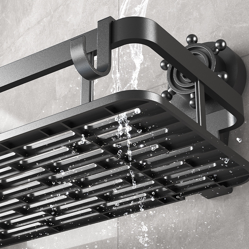 Suction Type Toilet Storage Rack Wall Hanging Punch-Free Bathroom Washbasin Bath Washstand Supplies Storage Rack