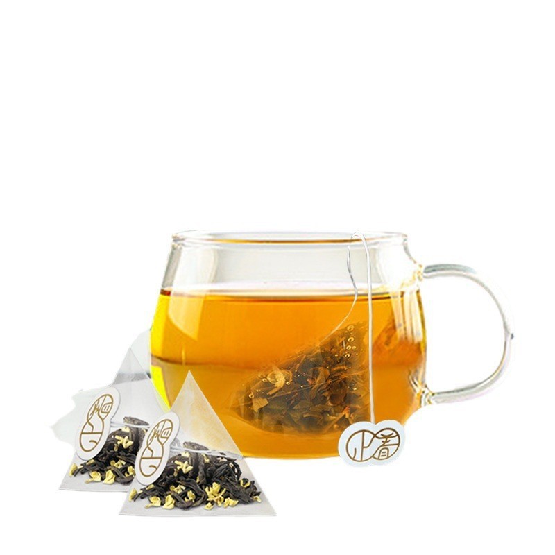 Tea Oem Custom-Made Osmanthus Jasmine Rose Wolfberry Corn Fiber 140mm Triangular Tea Bag Bag Health Tea
