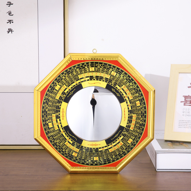 Compass Tai Chi Gold-Edged Eight-Trigram Mirror Concave-Convex Mirror Crafts Door Pendant Home Decoration Dropshipping