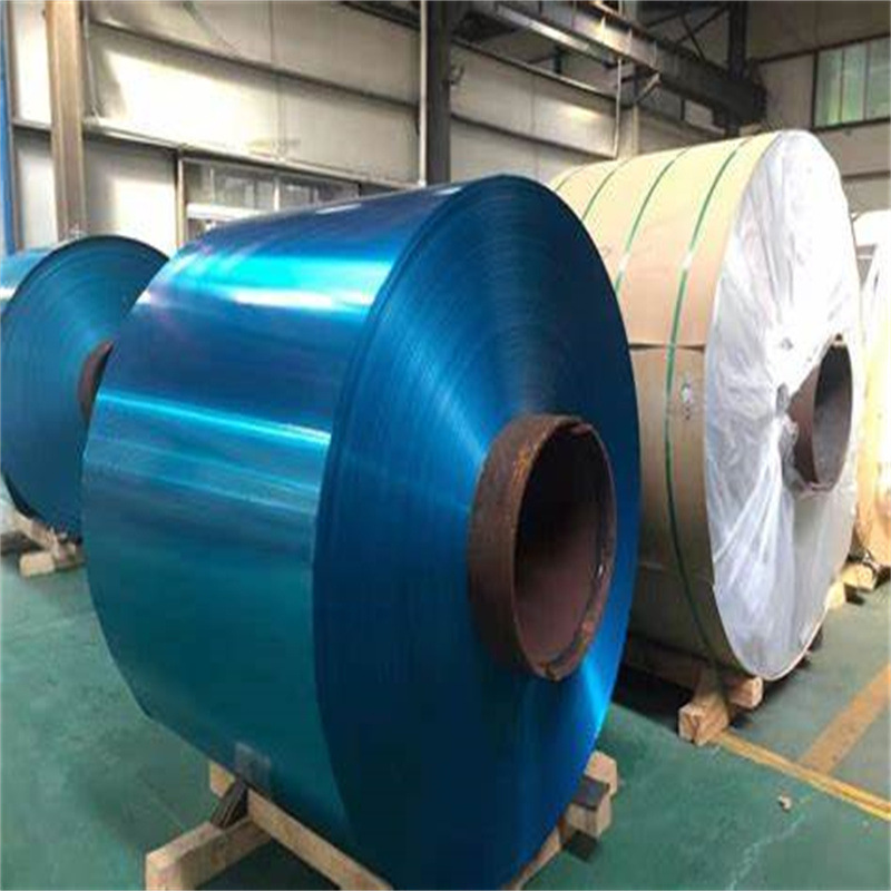 Blue Color Coated Aluminum Roll, Fireproof, Moisture-Proof and Easy to Process, Color Can Be Customized, Wear-Resistant and Corrosion-Resistant, Ready-Made from the Manufacturer