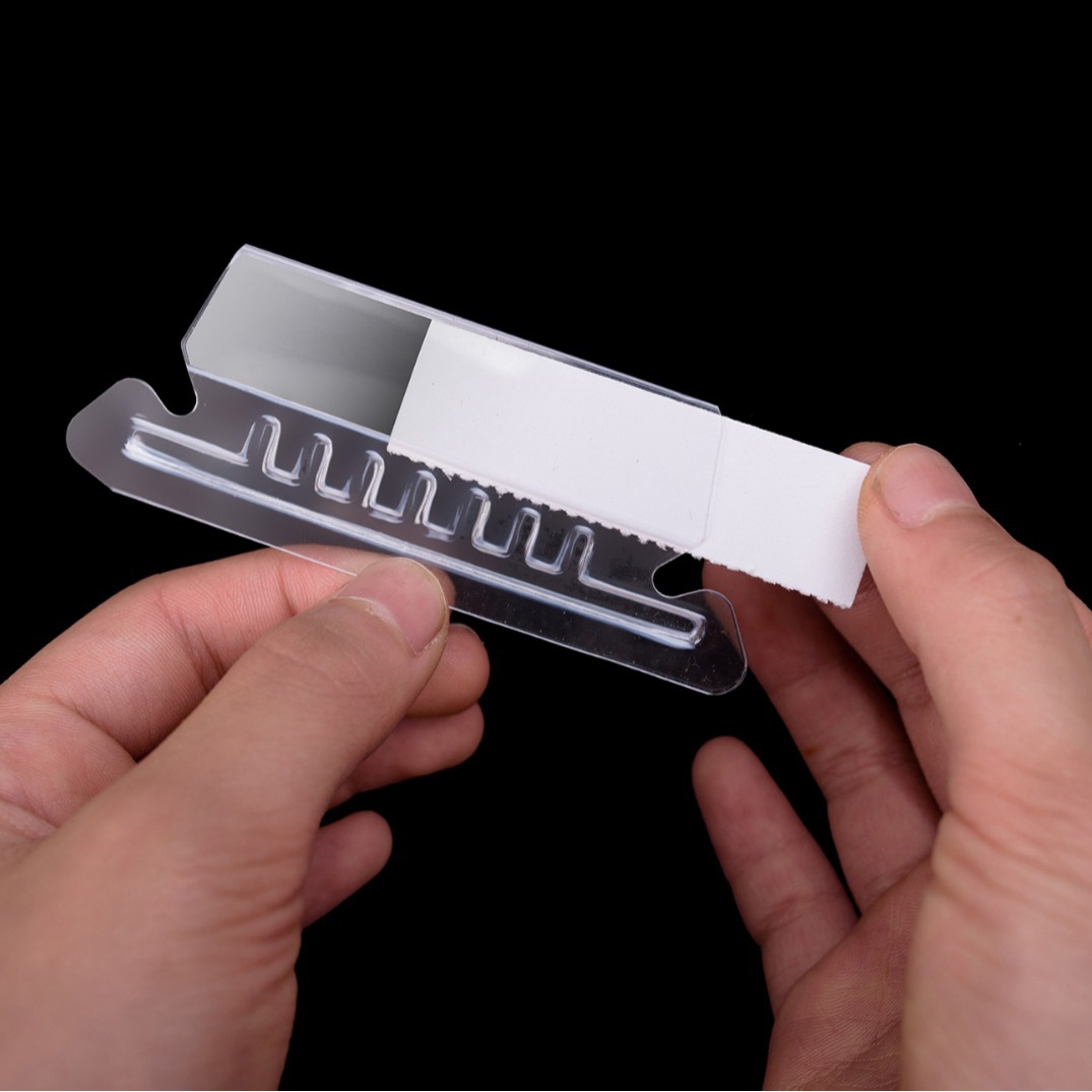 Transparent Pvc Label Clip Pvc File Label Folder Accessories Label Strip