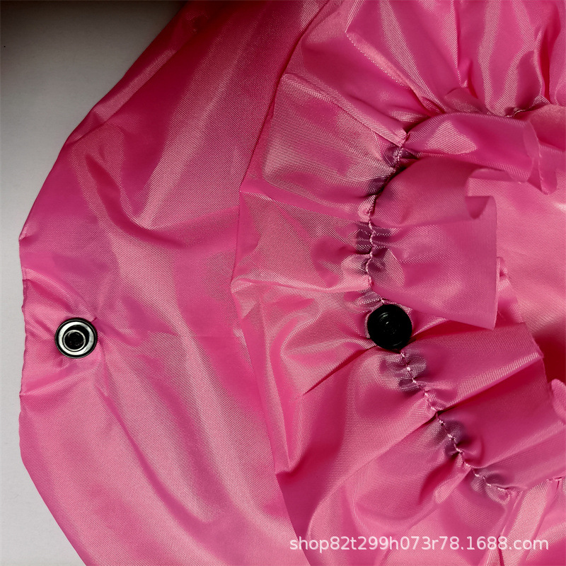 European and American Foreign Trade Popular Extra Long Hair Folding Waterproof Shower Cap Available in Multiple Colors and Printable