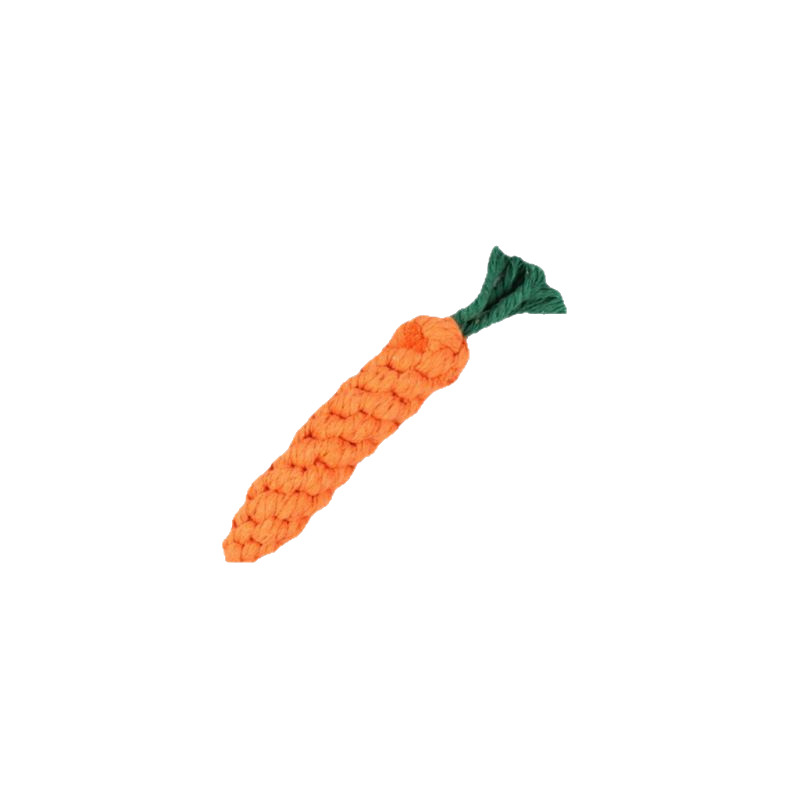 Dog toy molars bite-resistant cotton rope woven carrots small, medium and large dogs to relieve boredom pet supplies manufacturers wholesale